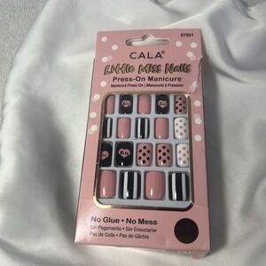 CALA Little Miss Press On Nail Manicure Set Of 24 No Glue No Mess
